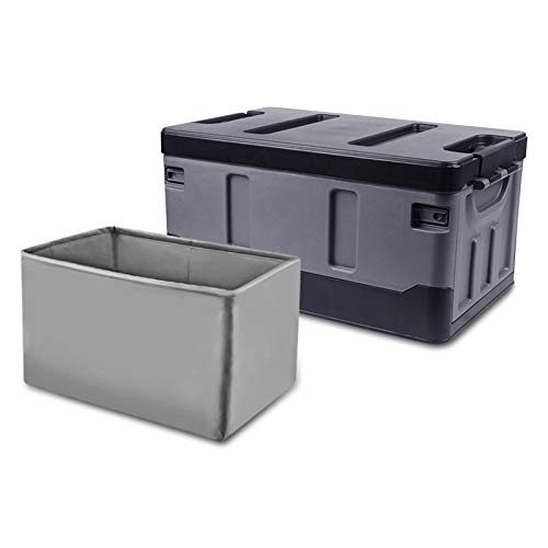 Ergocar Car Trunk Organizer Car Boot Storage Organiser with Waterproof PVC Bag Car Boot Tidy Storage 3 Times Size Folded Portable Box for Car/SUV/Truck/Auto (Black, 40L)