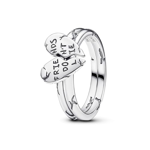 PANDORA Damen-Ring Stranger Things Freunde Lügen Nicht 193575C00-50 Ringgröße 50/15 9