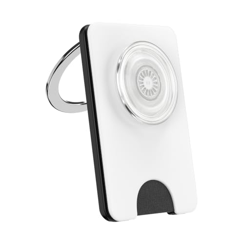 Image of PopSockets Kick-Out Wallet for MagSafe, Adjustable Kickstand, Magnetic Stand - White