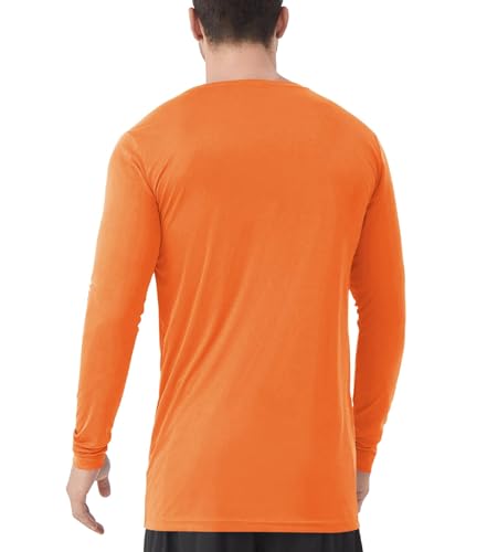 Image of Mens Tall Rash Guard Long Sleeve T Shirts-UPF 50+ Sun Protection Swim Tee