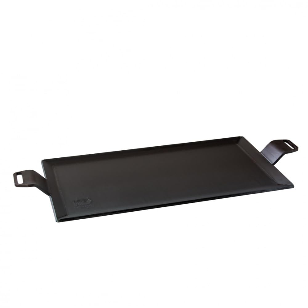 Kockums Jernverk Piastra per cottura 63 x 27 cm – Plancha Teppanyaki – Acciaio al carbonio 4 mm – senza PFAS – Barbecue a gas a carbonella forno a induzione fuoco aperto – Made in Sweden