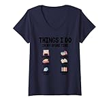 Photo Gallery donna funny bookworm humor things i do in my spare time reading maglietta con collo a v Photo Gallery donna funny bookworm humor things i do in my spare time reading maglietta con collo a v