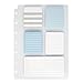 TUL® Discbound Lined Sticky Note Pads, Assorted Colors, 25 Sheets Per Pad, 1 Dashboard of 5 Assorted Pads