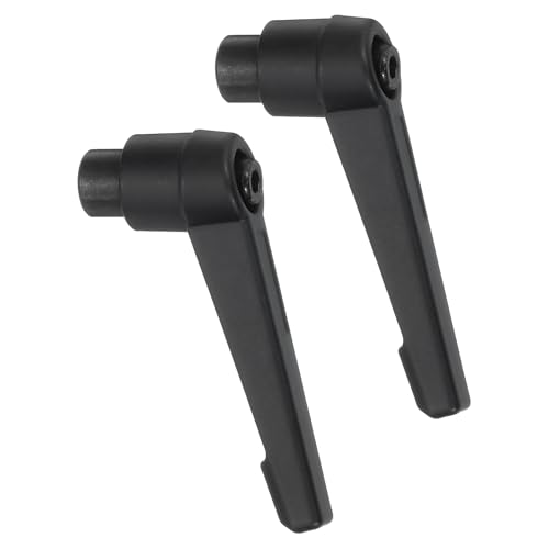 Image of uxcell 2Pcs M6 Adjustable Knobs Handle Female Thread Push Button Ratchet Quick Release Locking Rotating Bolt for Lathe Machinery, Black