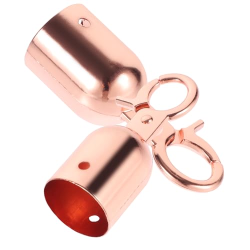 ARTIBETTER 2pcs Guardrail Hook Lanyard Hooks Rope End Cap with Hook Cord End Snap Hook Rope End Stopper Stopper Cord Rope Ends Rope End Snap Cord End Stopper Golden Stainless Steel