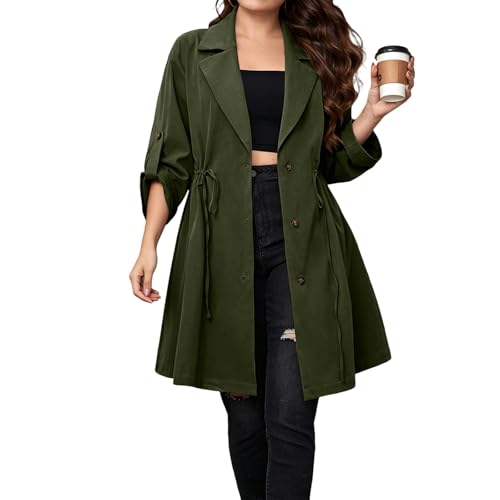 Veste longue légère femme pour le bureau, le trench vintage indispensable au quotidien