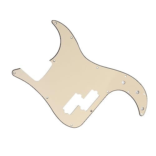 Totority 13穴構造ベース用ピックガード 米 バスギター用スクラッチプレー