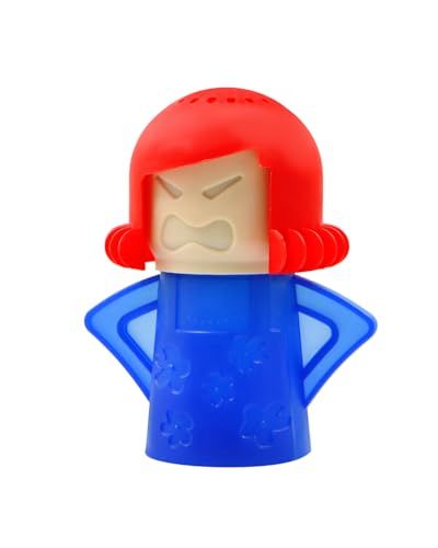 Angry Mama Microwave Cleaner - Microwave Steam Cleaner for Inside Steam Disinfects with Vinegar/Water(Blue)