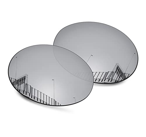 Image of Well-aimed Replacement Lenses Compatible with Oakley Eye Jacket Redux OO9438 Sunglasses - Silver Iridium Polarized