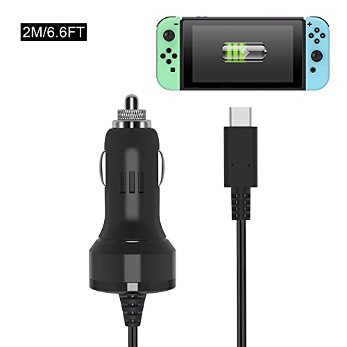 image for Car Charger Compatible with Nintendo Switch/ Switch Lite/ Switch OLED,