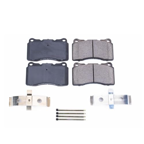 Image of PowerStop Front Brake Pads for Volvo S60 2004-07 | Volvo V70 2004-07 - Z17 Ceramic Brake Pads with Installation Hardware, 17-1016