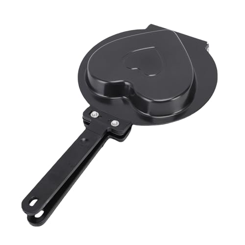 TARSHYRY Máquina para Hacer Panqueques de Doble Cara, Diseño Abatible Antiadherente para un Calentamiento Uniforme, con Construcción de Acero Ti Fácil de Limpiar, para Desayunos y Postres (BLACK)