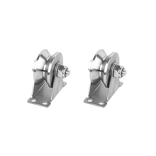 Roulettes type V acier inoxydable pour suspendre un portail lourd