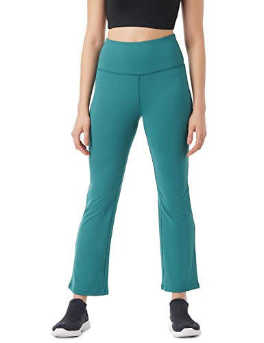 Image of PUMP'D Women's Stretchable All-Purpose Flare Pants -Lightweight, Anti-Odor, Squat Proof, Dry Tech, Ultra Soft Seams