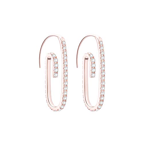 Pendientes de botón para láminas de circonita cúbica de material antialérgico, se pueden usar como regalo de cumpleaños para niñas o madres Cover