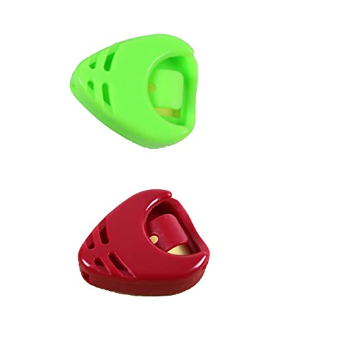 Rayzm Lot de 2 supports en plastique pour médiators de guitare, couleur jaune et noir - Les Beatles, Paul McCartney, John Lennon, RIngo Starr, George Harrison Rayzm Lot de 2 supports en plastique pour médiators de guitare, couleur jaune et noir