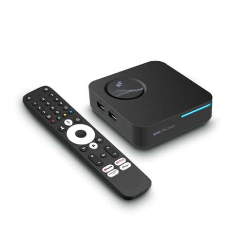 RockTek GX1 - Android TV Box | 4GB DDR4 RAM | 32GB Storage, HDMI 2.1, 4K, Wi-Fi 6, Bluetooth 5.2 | Streamer for TV | Certified Google TV | UK Warranty