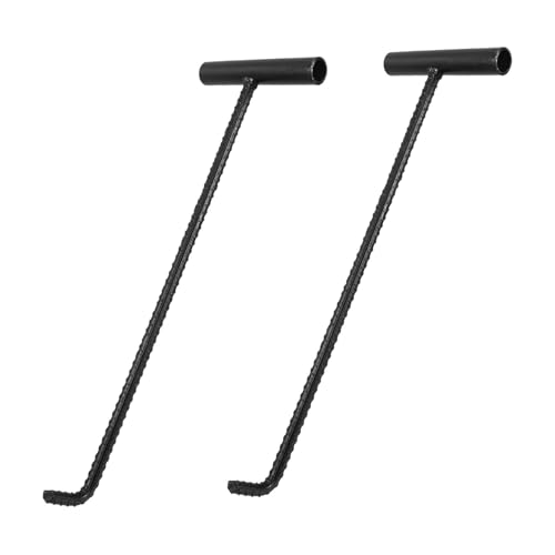 Crochet de couvercle de regard acier levage ouverture plaque d'égout noir