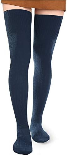 EUPSIIU 2 paar gebreide slouchy sokken voor dames, lange EUPSIIU 2 paar gebreide slouchy sokken voor dames, lange