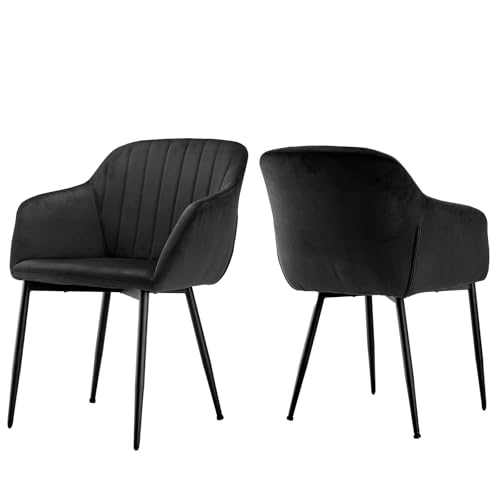 Sillas Comedor Negras Pack 2 Marca Goeurvant