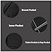 Rogers & Morris Tuxedo Suits for Men Solid 3 Piece Slim FitFormal Set Peak Lapels One Button Jacket Vest Pants Black XL
