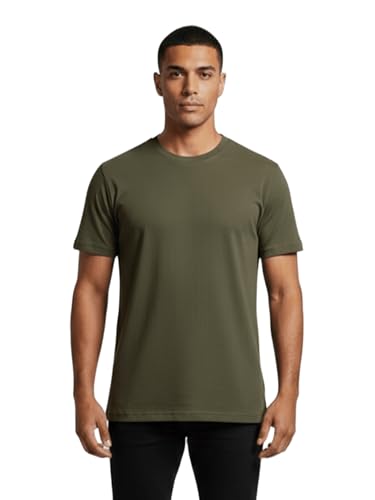 Image of Dollar Easy Fit Cotton Blend Pack of 1 Solid Men's Round Neck T-Shirt