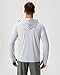 Locachy Men's UPF 50+ Sun Protection Jacket Hooded Lightweight Full Zip Long Sleeve Cooling Hiking Fishing Performance Shirts Light Grey L