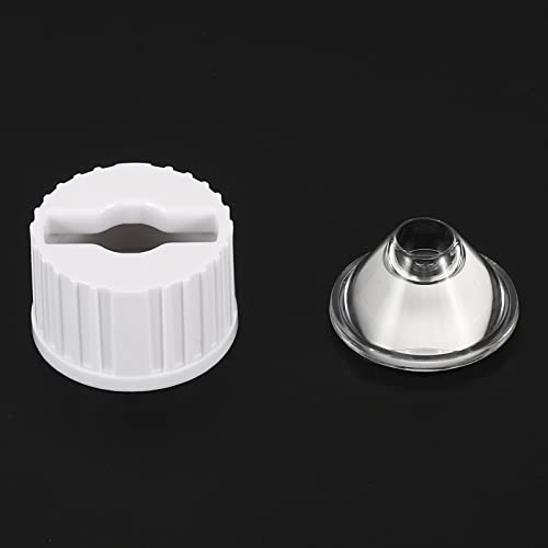 Image of PATIKIL 20mm LED Lens 60 Degree with Plastic Holder, 20 Set Acrylic Optical Lenses for 1W 3W High Power LED Light, White /Transparent