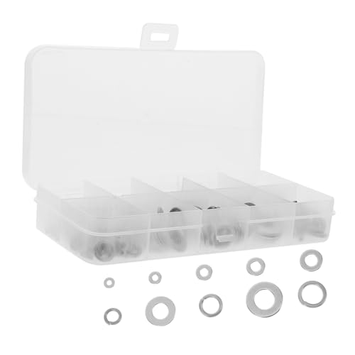 ERINGOGO 260個 点 ステンレス製ワッシャー 平ワッシャー 耐錆性高 精密機器 自動車 模型用 収納ケース付