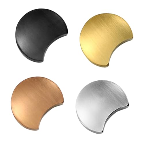 Hohopeti 4個 ステンレス箸置き色 銀 金 黒 ローズゴールド 滑り止め凹型デザイン 食洗機対応 ホルダー フォーク スプーン対応 ホーム レスト