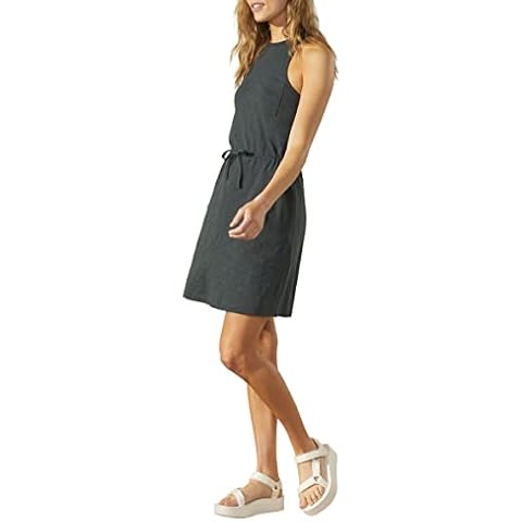 UpWest Women's Tie-Waist Tank Dress in Soot Cover
