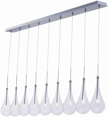 ET2 Larmes-13.5W 9 LED Pendant in Modern Style-4.5 Inches Wide by 16.5 inches high