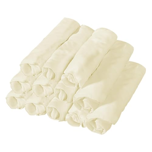 Fundas para cojines faciales de masaje 33x33 cm en color beige con banda elástica de ajuste suave