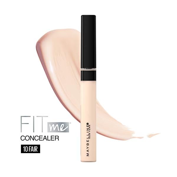 Maybelline-Fit-Me-Liquid-Concealer-Makeup-Natural-Coverage-Oil-Free-Fair-023-Fl-Oz-Pack-of-1 Maybelline New York Fit Me Liquid Concealer Makeup, Natural Coverage, Lightweight, Conceals, Covers Oil-Free, Fair, 1 Count (Packaging May Vary)