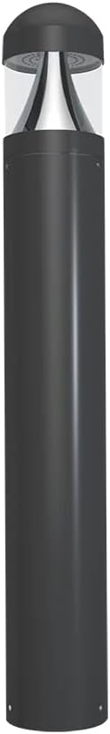 RAB Lighting B17 LED Bollard Light - Outdoor Energy-Efficient with Field-Adjustable Wattage 24W/19W/14W - Selectable CCT 3000K/4000K/5000K - 0-10V Dimmable - DLC Premium - Wet Location Rated (B17D)