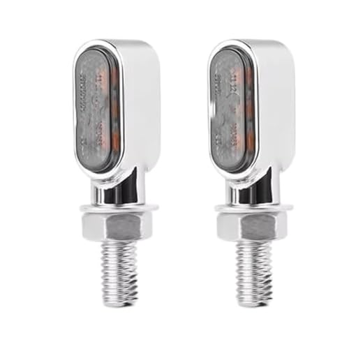 Indicateurs de moto clignotant ambre 2 pièces LED lampe noire intermitentes