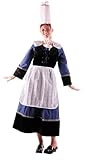 costume breton Lavage à la main PARTYPRO Déguisement bretonne luxe femme - Bleu - Taille unique