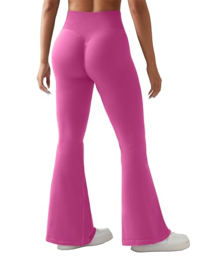 Image of SUUKSESS Women Crossover Workout Leggings with Pockets High Waisted Gym Yoga Pants