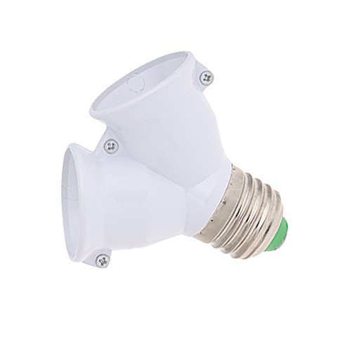 LIYUDL New E27 to Double E27 Base LED Light Socket Extender Adapter Converter Lamp Bulb