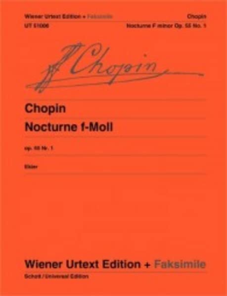 Nocturne F Minor Op. 55 No. 1 - Chopin - WIENER URTEXT - Piano - Piano Unaccompanied - UT051006      Paperback – January 1, 2008