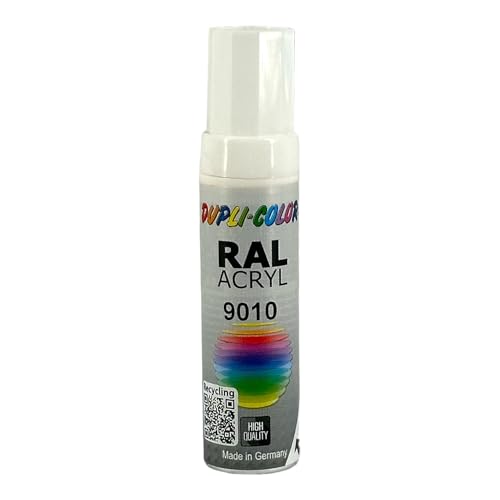 Dupli-Color 677267 Lackstifte, 12 ml, DS 9010 Reinweiß Matt
