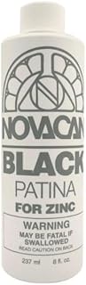 Novacan Black Patina for Zinc 8oz.