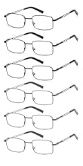 6-pack Readers: 3 Black 3 Gunmetal