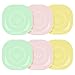 Toplive Ensemble de 6 assiettes à dîner en plastique réutilisables (8 pouces), assiettes à dessert sûres et incassables sans BPA pour la maison, le restaurant, le café, l'école