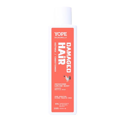 YOPE Acondicionador para cabello natural | Ingredientes 99% naturales | Regenerante | Suavizante | Acondicionador Cabello Skinimally Dañado 250ml