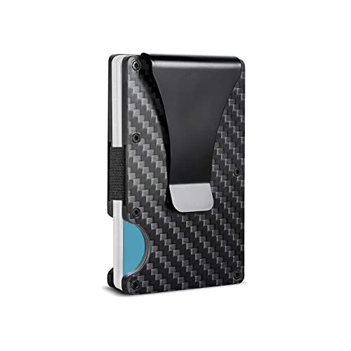 WAFJAMF Small Men's Slim Money Clip Stainless Steel Credit Business Card Holder Pocket Cash Wallet