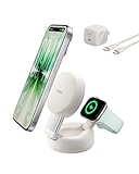 【Amazon.co.jp限定】Belkin 25W Qi2 2-in-1 ワイヤレス充電スタンド MagSafe マグセーフ 急速充電 iPhone17,16～12 Apple watch アップルウォッチ対応 サンド WIZ043dqSD-A