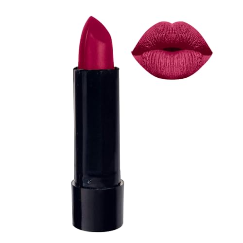 Image of Krayons Cute Pop Matte Lipstick for Women - Shade 180 Plum Red, India's 1st Twist-Wrap Lip Stick, Long Stay Waterproof Lipstic, Rich Pigmented Daily Wear Matt Lipsticks, 3.5g