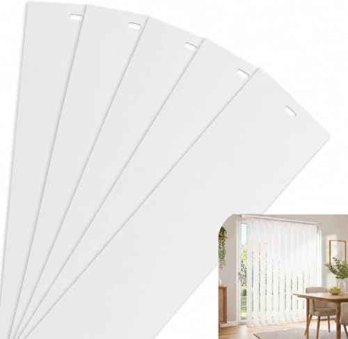 Repara tus persianas verticales con el pack de 2 lamas de PVC blanco compatibles 2