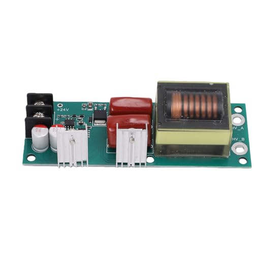 Plyisty Módulo Elevador de Alta Frecuencia y Alto Voltaje, Placa Controladora Inversora de Salida de CA de 12 V/24 V a 1 KV/2 KV, para Rectificación de Duplicación de Voltaje y Carga de